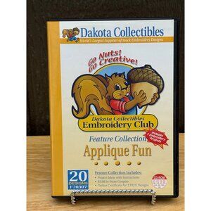 Dakota Collectibles Embroidery Club CD Applique Fun 20 Designs 4x4 Sewing Field